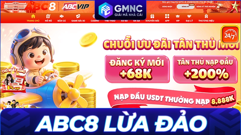 ABC8 lừa đảo và những dấu hiệu rủi ro người chơi cần biết