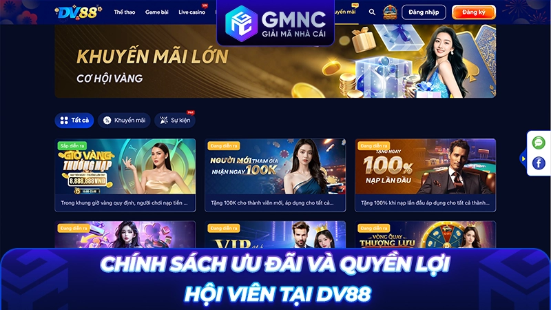 Chính sách ưu đãi và quyền lợi hội viên tại DV88