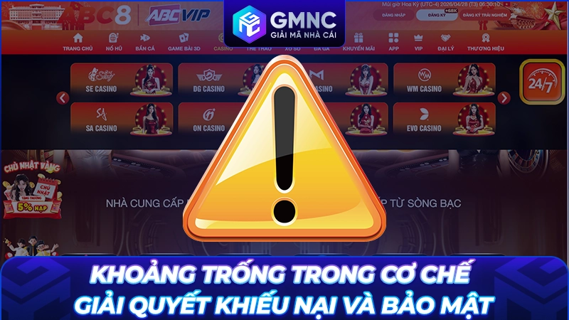 Khoảng trống trong cơ chế giải quyết khiếu nại và bảo mật