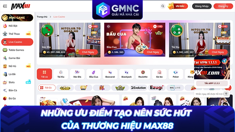 Những ưu điểm tạo nên sức hút của thương hiệu Max88
