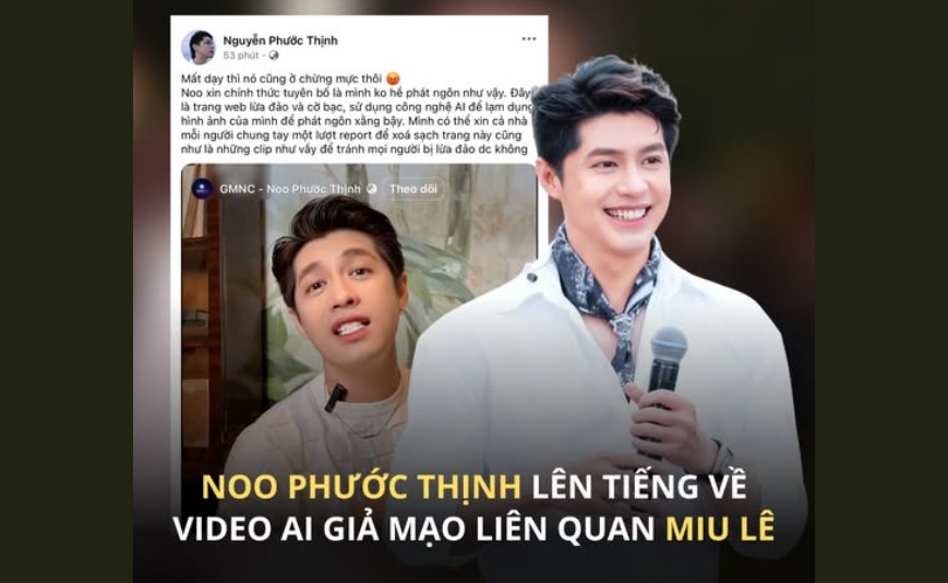 Noo Phước Thịnh bức xúc chia sẻ trên Facebook